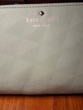 KATE SPADE ♠️ Light Mint Quilted Zip-Around Wallet